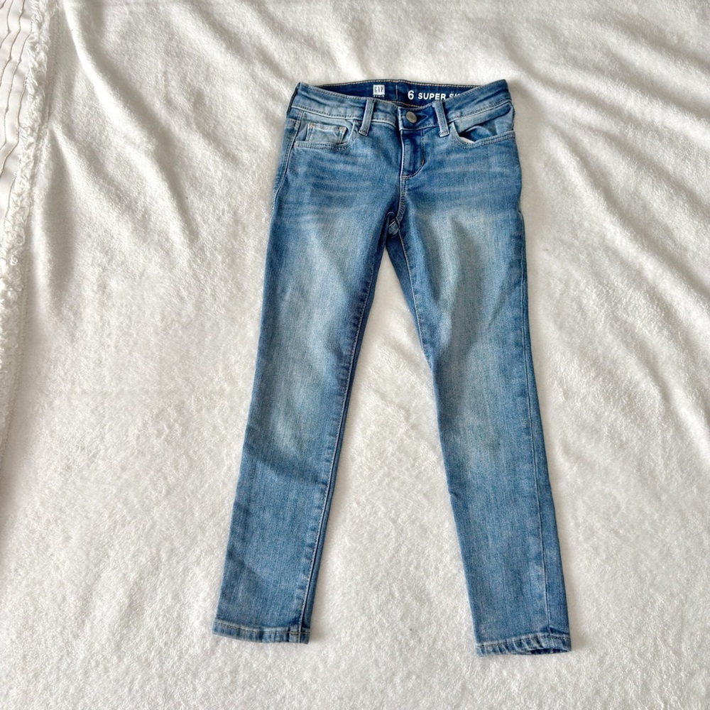 Gap Kids Boys Light Blue Super Skinny Jeans size 6